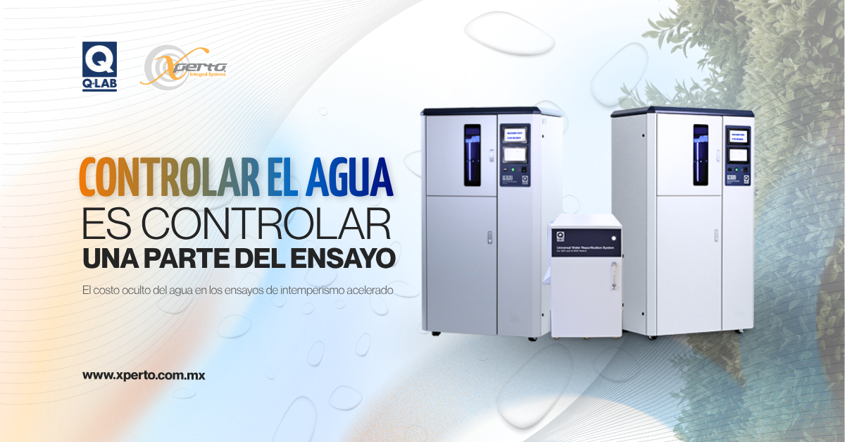 Sistema universal de repurificación de agua Q-Lab conectado a equipos Q-SUN